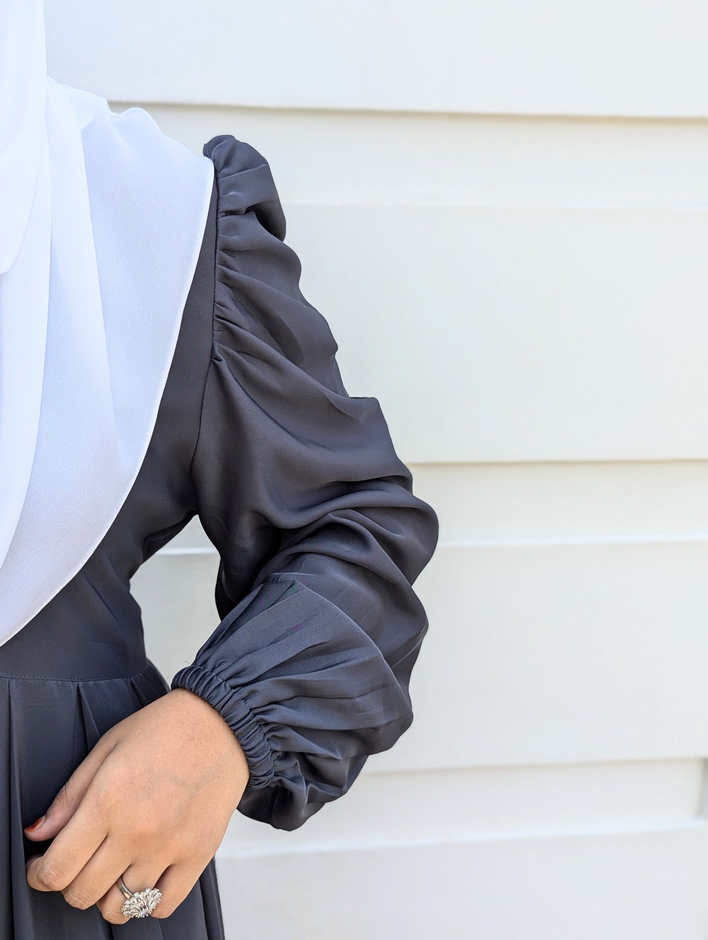 EMEL MAXI ABAYA - STEEL GRAY