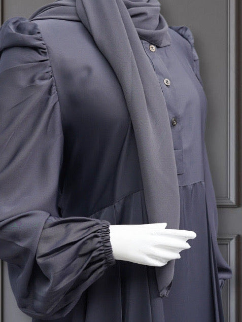 EMEL MAXI ABAYA - STEEL GRAY