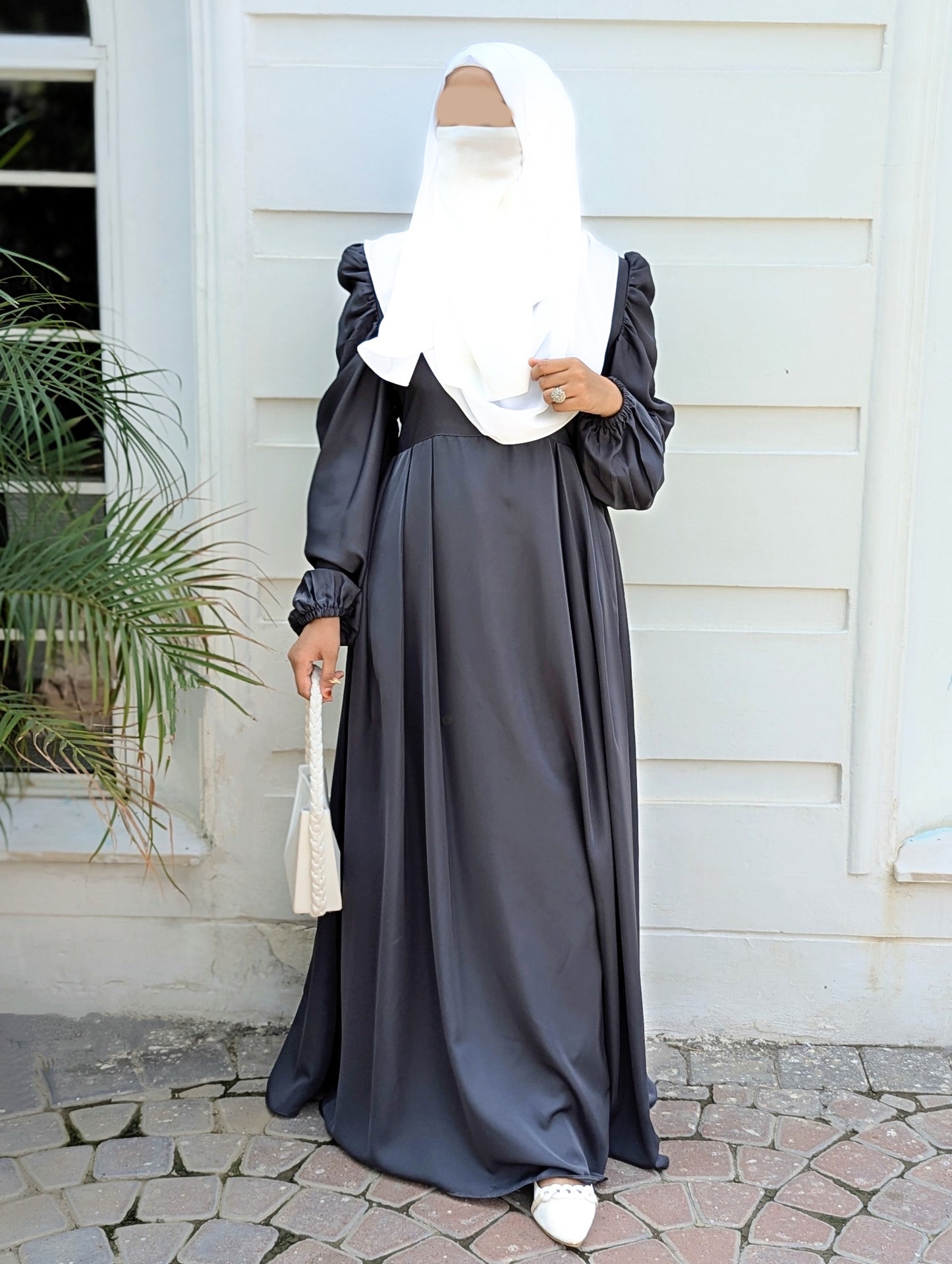 EMEL MAXI ABAYA - STEEL GRAY