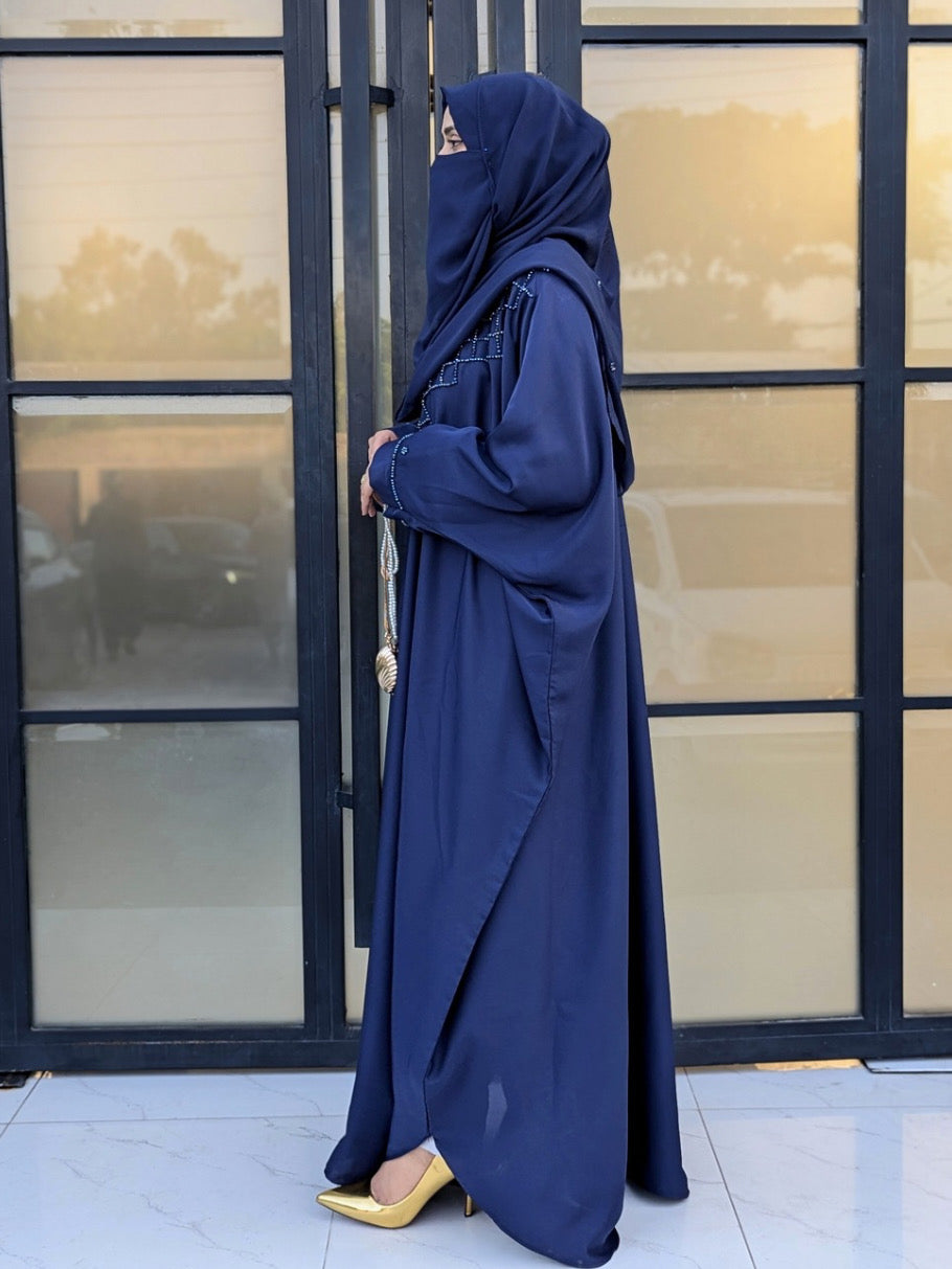 ZLEM BEADWORK KAFTAN 2 PC SET - SAPPHIRE
