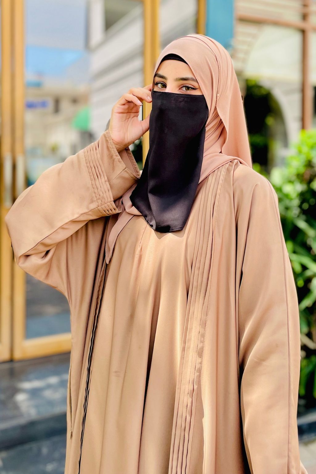 Front Open Soft Drape Abaya Set