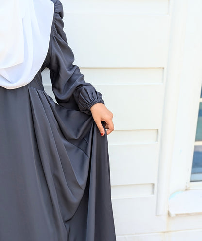 EMEL MAXI ABAYA - STEEL GRAY