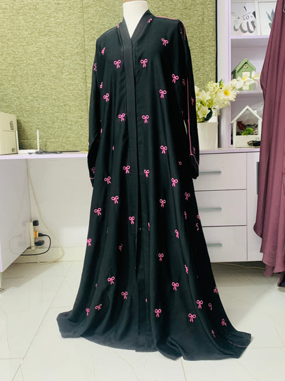 Bow Abaya – Timeless Elegance