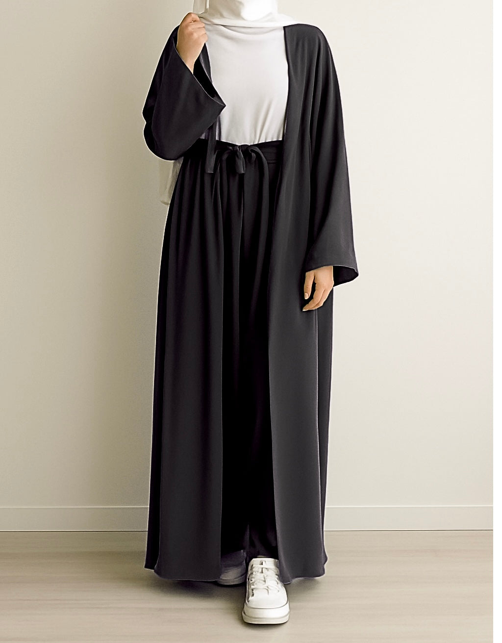KAAN ABAYA -  3 PC SET - BLACK