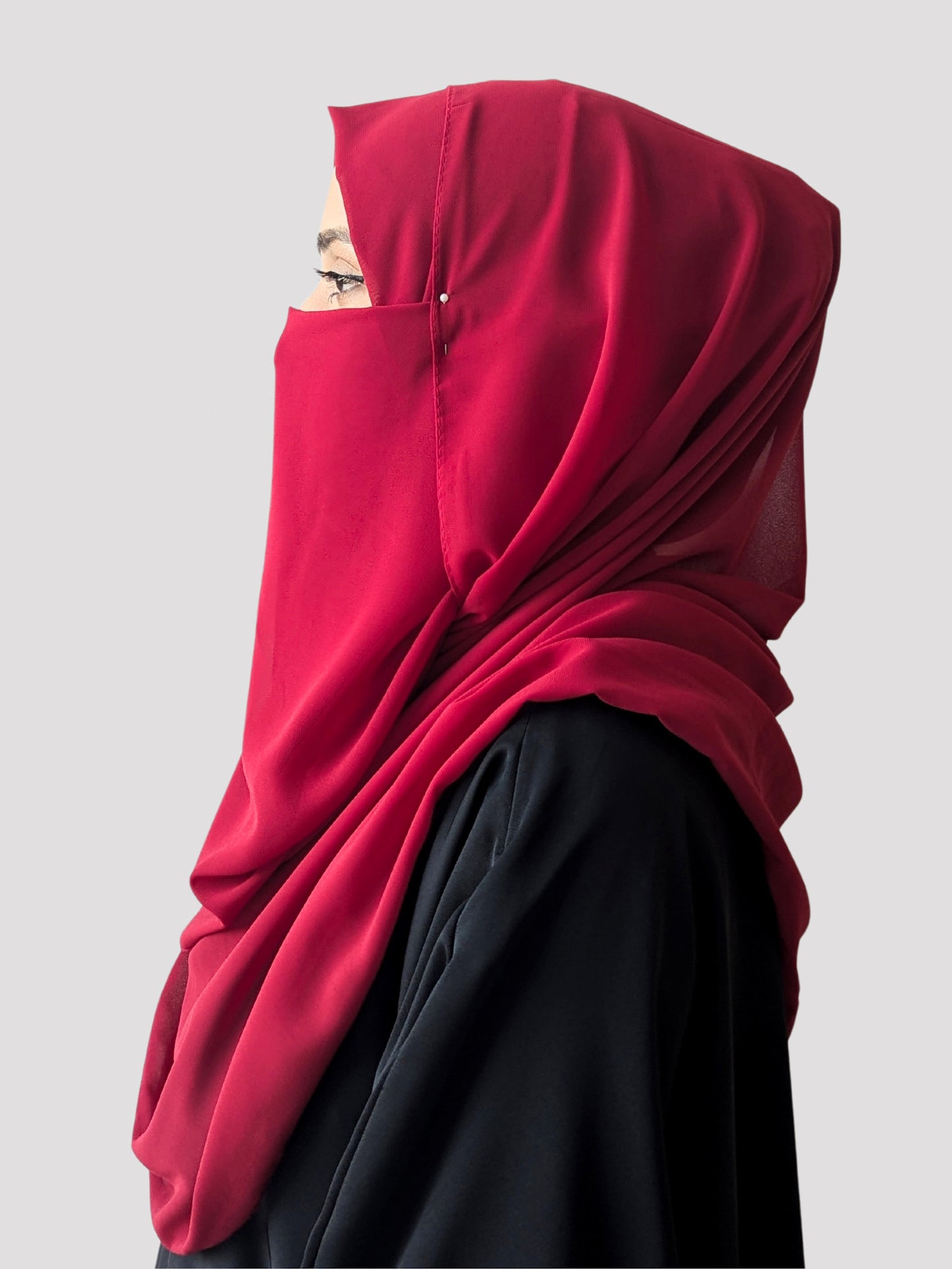 MAXI GEORGETT HIJAB – DEEP ROSE