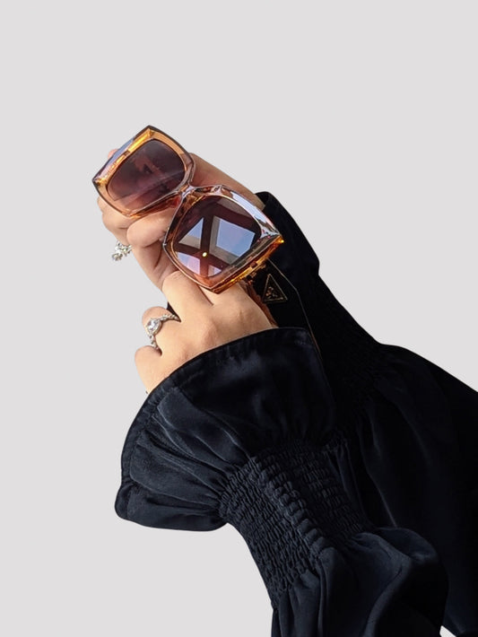 BROWN SQUARE SUNGLASSES