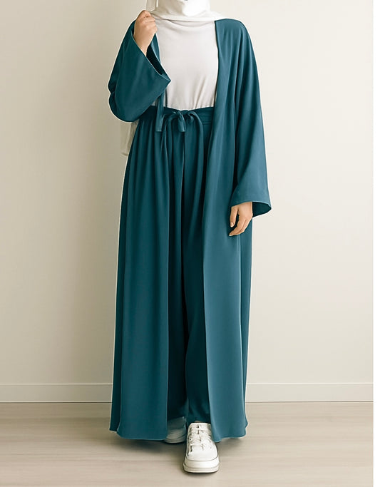 KAAN ABAYA -  3 PC SET - TEAL