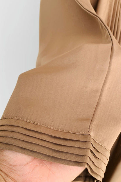 Front Open Soft Drape Abaya Set
