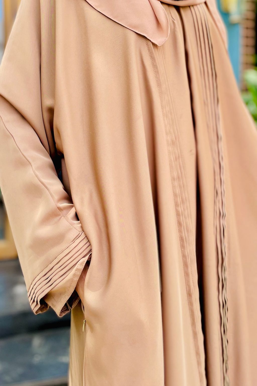 Front Open Soft Drape Abaya Set